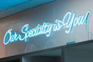 Our center displays - Our Speciality is You!